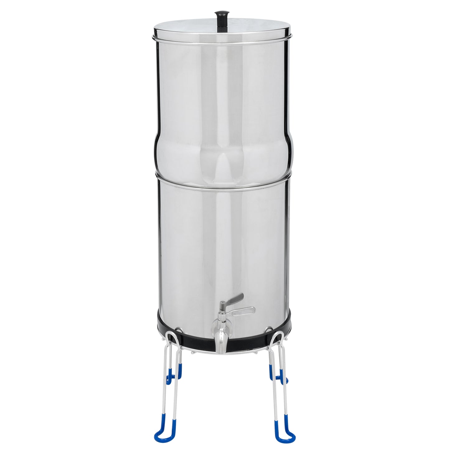 Water.eco®| Waterfilter 8.5L | incl. RVS kraan| 2 x Koolstof-filter| RVS Standaard